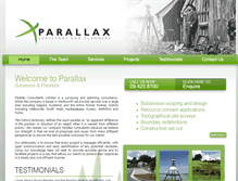 Tablet Screenshot of parallaxsurveyors.co.nz